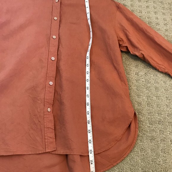 Uniqlo Rust Linen Shirt - Size - Picture 5 of 6